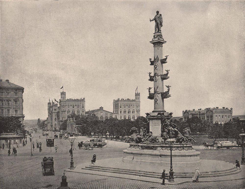 VIENNA. The Prater-Stern. Austria 1895 old antique vintage print picture
